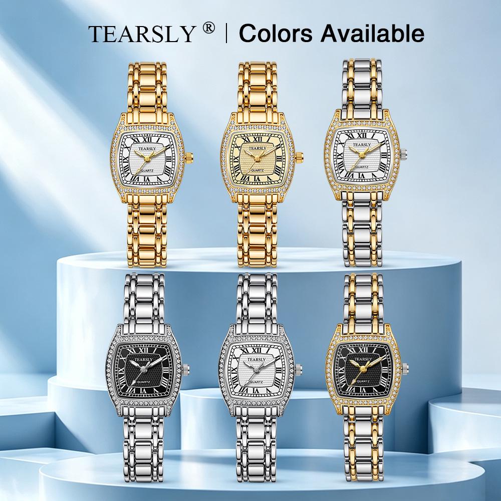 Women's Retro Quartz Watch: Diamond Inlaid, Waterproof & Luminous