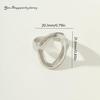Luxury Non-Fading Drip Oil Open Ring - European and American Style Stainless Steel Statement Jewelry