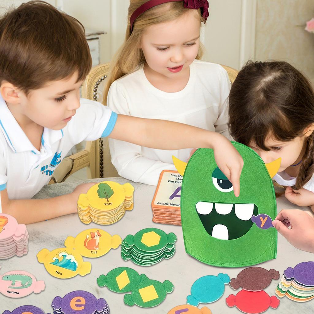 LetterMatching Game .ABC Learning Aids With Educational Flashcards Ideal For Classroom & Home Education, Educational Toys