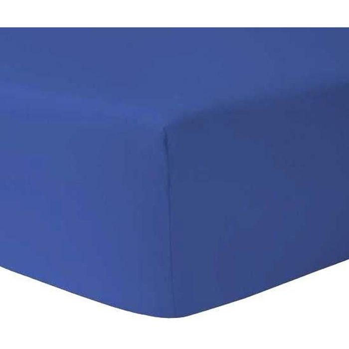 Drap Housse 160 x 200 cm - OCEAN 100 % coton 57 fils / cm - HOMEROKK