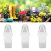 12PCS Plant Pots with Wicking System Transparent Double Layer Design Pots with Labels for Small Indoor Plants