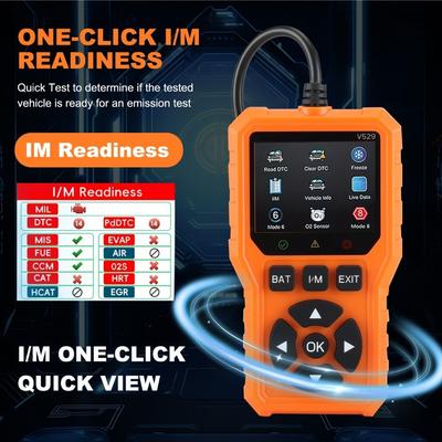 Improved Version of Obd2 Scanner Diagnostic Tool, with All Functions of Automatic Engine Fault Code Reader V529