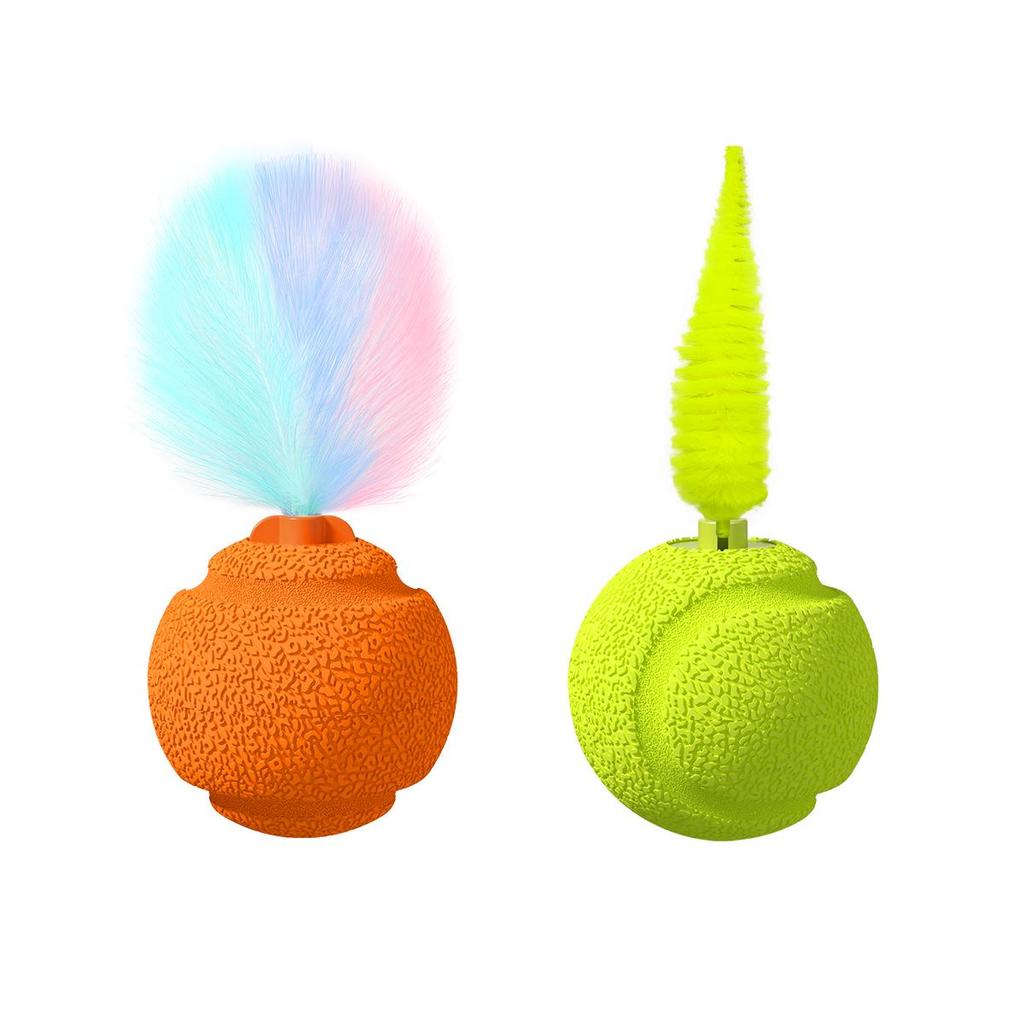 Cross-Border Sound-Activated Cat Toy: Gravity Bounce Squeaky Ball for Self-Play and Boredom Relief