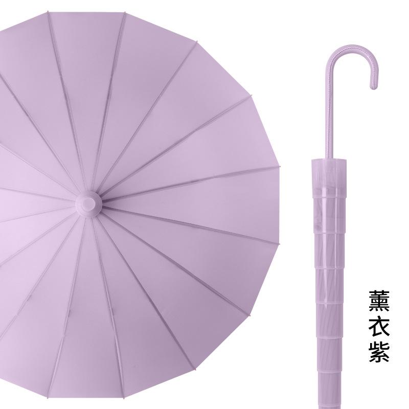 

Новый прямой зонт 16K автоматический прямой зонт водонепроницаемый чехол зонт однотонный зонт с длинной ручкой