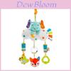 Baby Elephant Lion Plush Elephant Lion Car Bed Hanging Toy With Rattles For Newborns And Infants