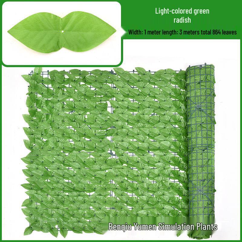 Artificial Leaf Hedge Privacy Screen for Balcony & Home Decor