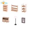 1/12 Dollhouse Miniature Bookcase Storage Rack Mini Shoe Cupboard Bedside Table Bookshelf Floor Lamp Doll House Furniture Model