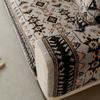 1pc Boho Print Flannel Fleece Autumn/Winter Thicken Plush Sofa Cover for Living Room Couch Cushion Slipcover Furniture Decor
