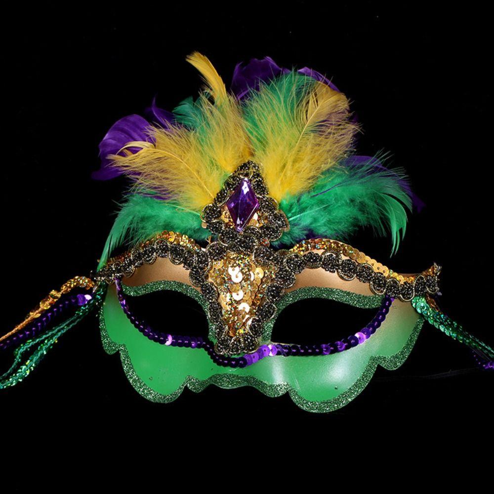 Hollow Out Peacock Feather Mask Party Supplies Venice Masquerade Masks Queen Carnival Mask  Costume