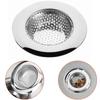 Kitchen Sink Filter Stainless Steel Mesh Sink Strainer Filter Bathroom Sink Strainer Drain Hole Filter Trap Waste Screen