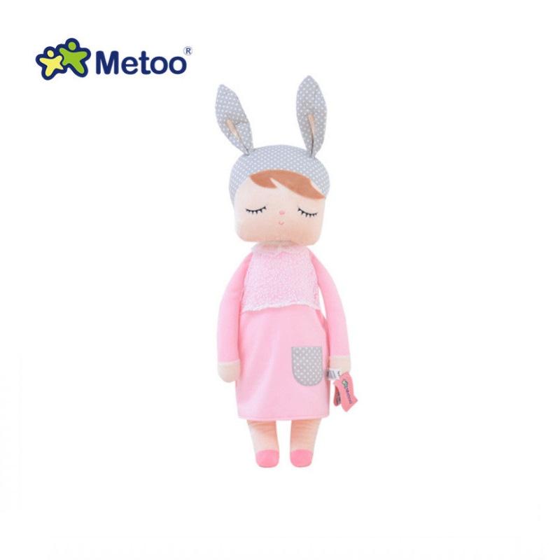 Adorable Metoo Angela Plush Doll With Cartoon Rabbit Ears For Girls' Home Decor