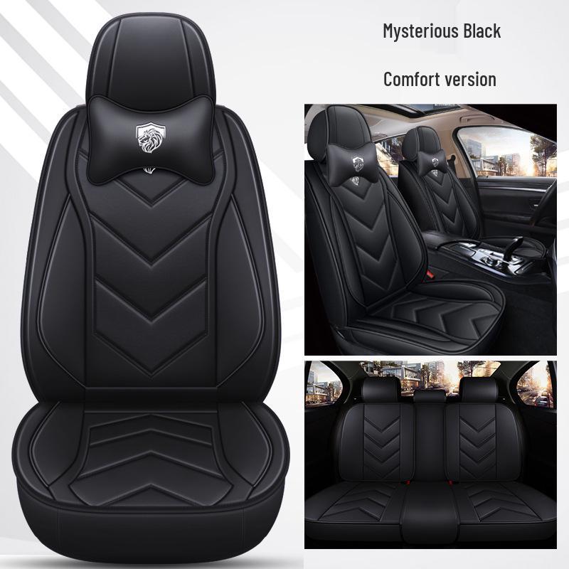 Napa Leather Full Coverage Front Car Seat Covers - All-Season and Universal Fit