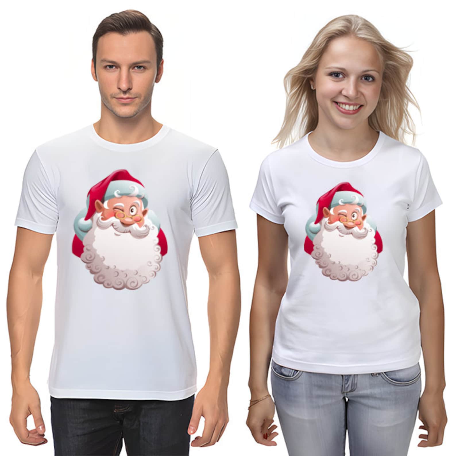 Funny Santa Christmas T-Shirt: Holiday Tee Z102 M
