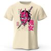 Japanese Samurai Print Men Pure Cotton Sports Running Short Sleeved Simple Style Fitness and Comfortable Plus Size Loose Tshirt