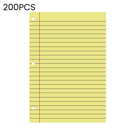 200 Sheets Loose Leaf Paper 8'' X 10.5'' College Ruled Filler Notebook Paper 3-Hole Punched Binder Lined Paper for 3 Ring Binders