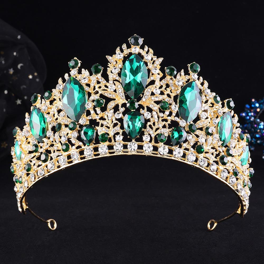 Water Drop Shape Tiara Hair Crown Rhinestone Bridal Wedding Crown Hair Accessories  Party Event