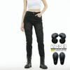 Womens Motorcycle Riding Pants Kevlar Reinforced Abrasion Resistant Biker Jeans Off-Road Touring Fall Season