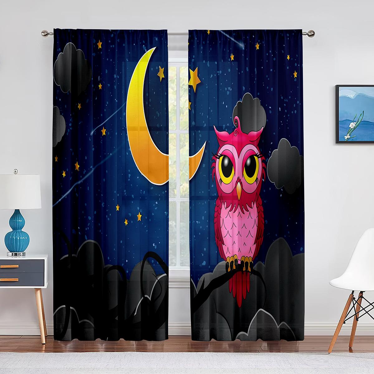 Мультяшные цветные совы — фото 3