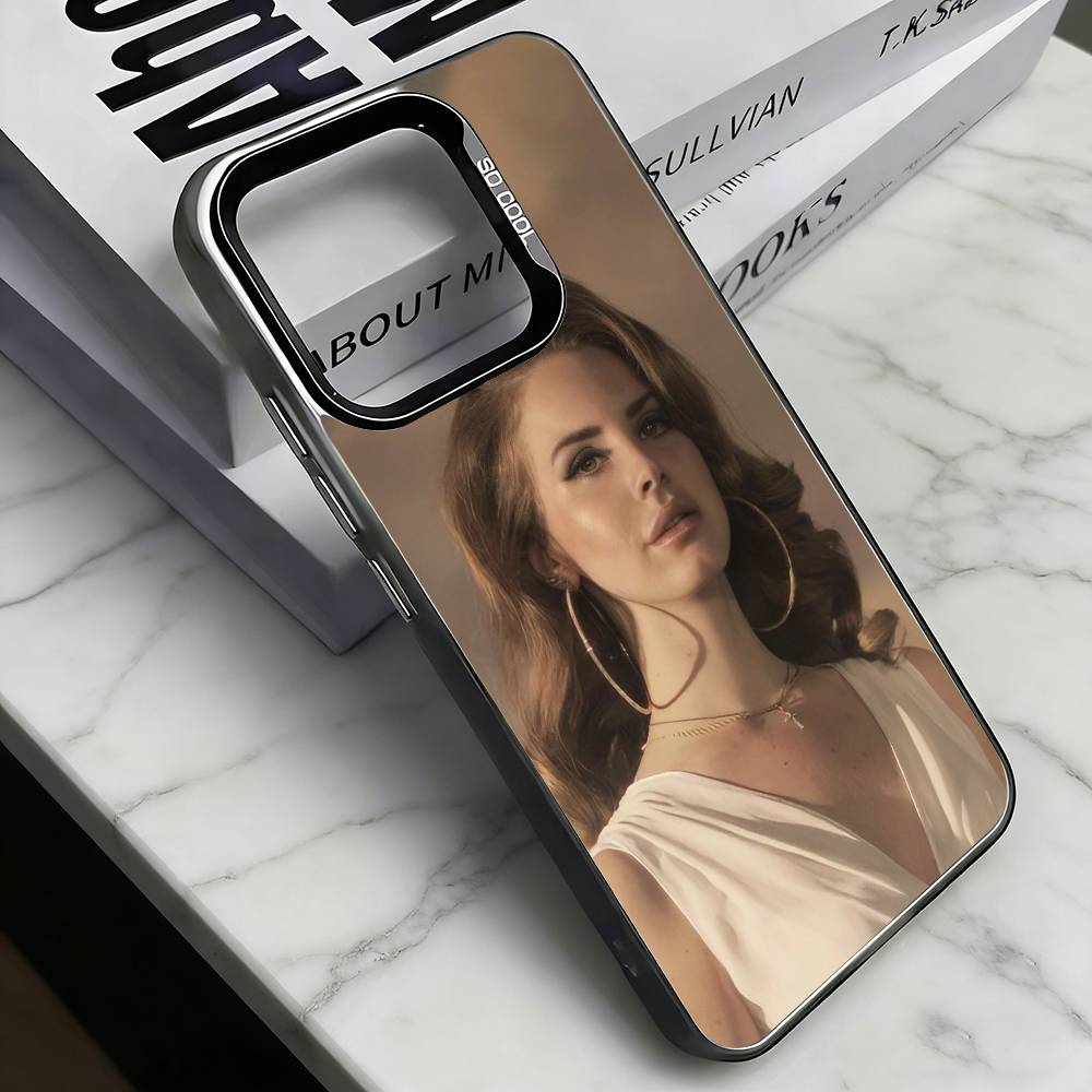 L-Lana Del Rey  Phone Case For iPhone 17,16,15,14,13,12,11 Plus,Pro Max,XS,Colorful Silver Black Cover
