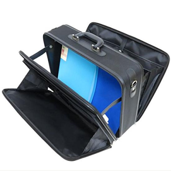 Wellington Soft Attache Case with A3 Y-Shaped Folder, Business Bag for Men, 48cm, 21217