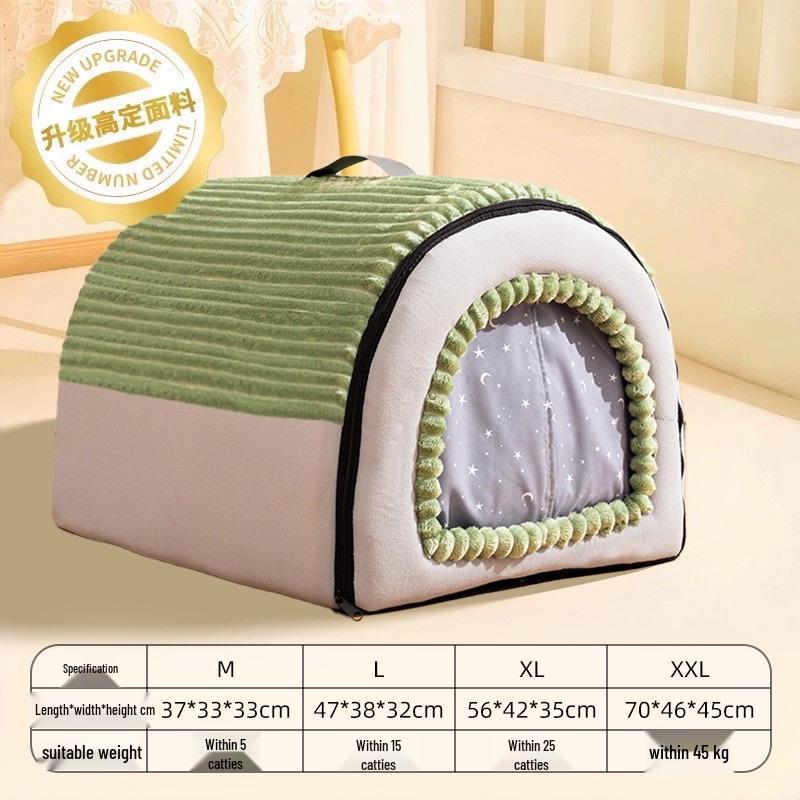 Detachable Washable Enclosed Cat Tent – Cozy All-Season Bed
