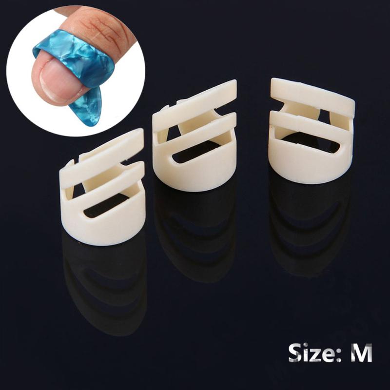 4 Pcs/set Finger Picks Sleeve for Acoustic Electric Guitar Stringed Instrument (3PCS Forefinger +1PC