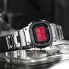 CASIO Custom Collection GMW B5000D 1A Solar Movement Metal Strap Watch Unisex Black Dial GMW-B5000D-1A(Watch4--)