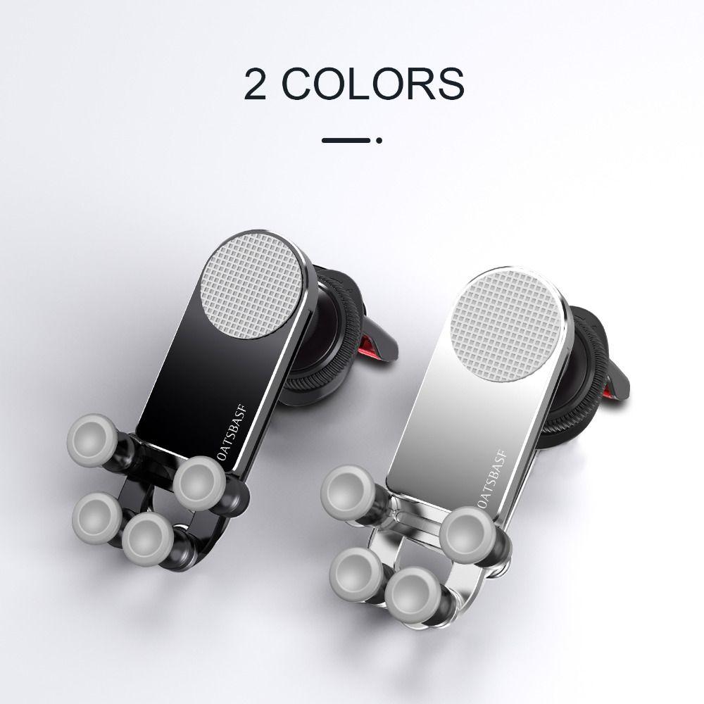 Soporte Telescópico Pantalla Plegable Teléfono Ventilación Aire Gravedad Tablet PC Soporte para Teléfono de Coche