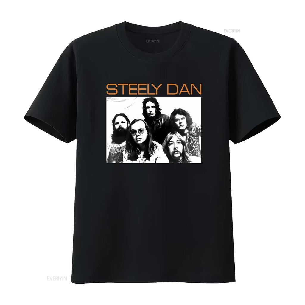 Steely Dan Classic 70s Rock Band Heavy Cotton T Shirt S 3xl Vintage Washed Versatile Streetwear Slightly Breathable Unisex Soft