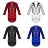 Kids Boys Sequins Tailcoat Children Gentleman Suits Blazer for Magic Shows Performance Formal Costume Wedding Boy's Dress Coats