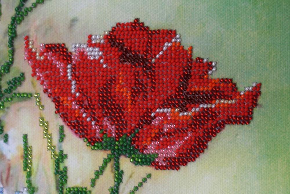 Kit for Embroidery with MICRO Beads On Canvas Abris Art