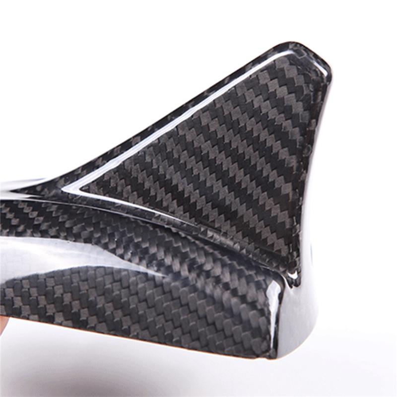 For Maserati Ghibli 2014-2019 Real Carbon Fiber Car Roof Shark Fin Antenna Trim Cover Car Styling