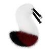 2Pcs Animal Cosplay Costume Fauxs Furs Wolf Cats Foxes Tail and Cats Ears Headbands Halloween Party Costume Accessories