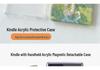 Magnetic Detachable Sleep Case: Compatible with Kindle Paperwhite KPW1-6 Acrylic/Silicone, Kobo.