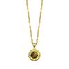 Exquisite Round Fried Dough Twists Ring Necklace for Women with Luxury and High Quality