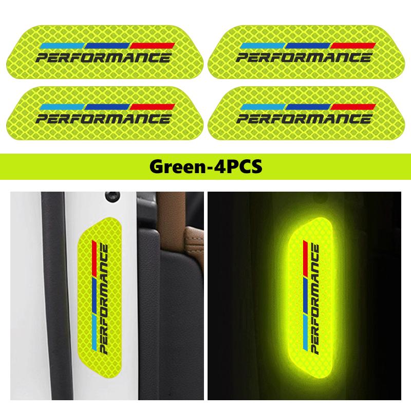 UWGK8 Car Door Sticker Safety Opening Warning Reflector Tape Decal For BMW M F10 F20 F30 F40 F15 F25 F26 F31 F49 E62 E83 E84