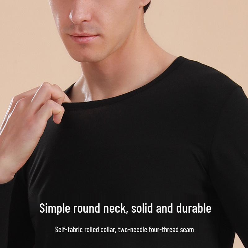 Men's Slim Fit Pure Cotton Thermal Underwear Set - Autumn/Winter Collection