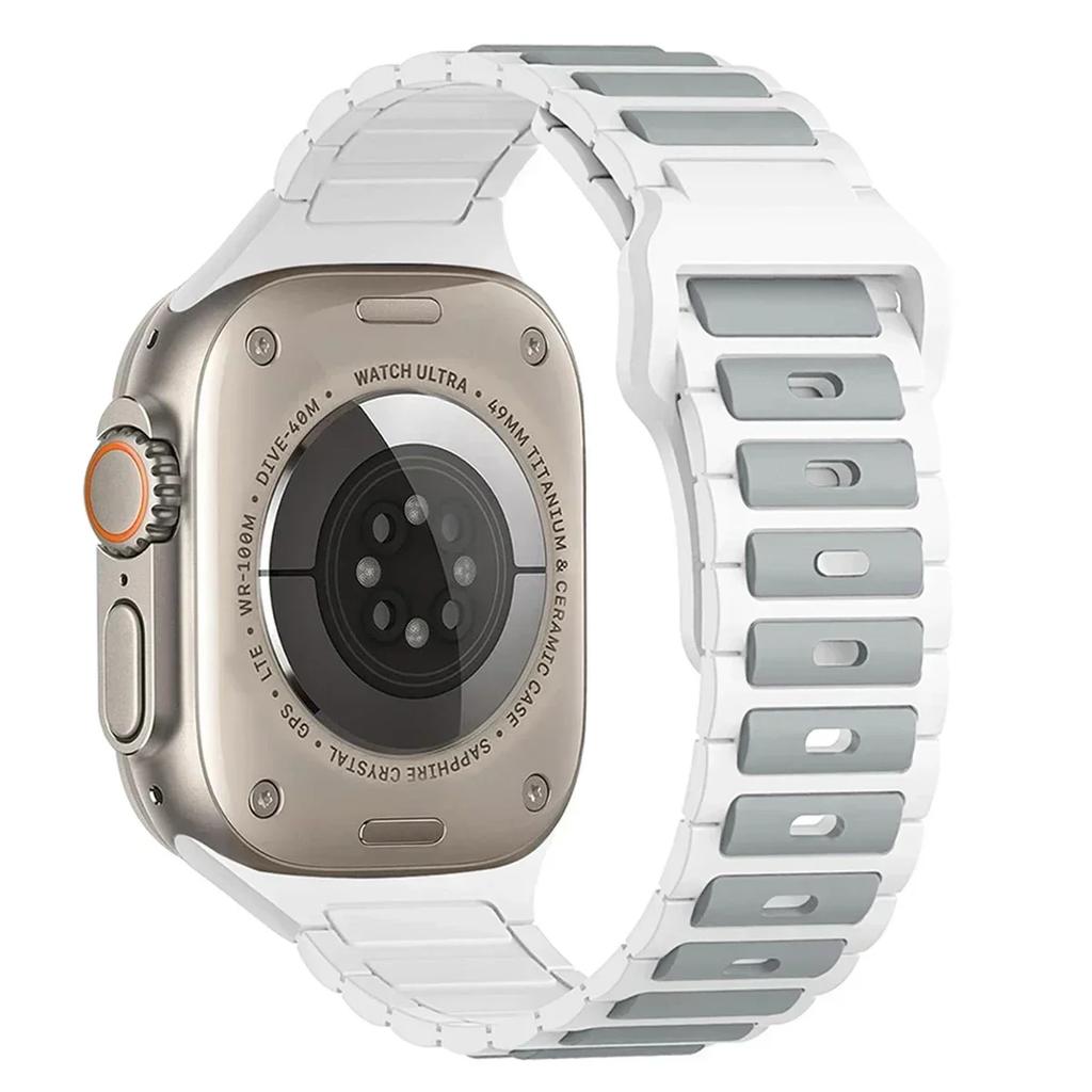 Silicone Strap for Apple Watch 10 Band 46mm 45mm 44mm 49mm 42mm 40mm 38 Correa Bracelet Iwatch Series 9 8 7 6 5 SE Ultra 2 Band