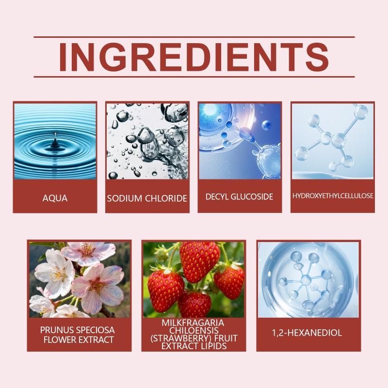 Oceaura Cherry Blossom Strawberry Body Scrub Gentle Exfoliating Cleansing Moisturizing Refreshing Skin Care Scrub