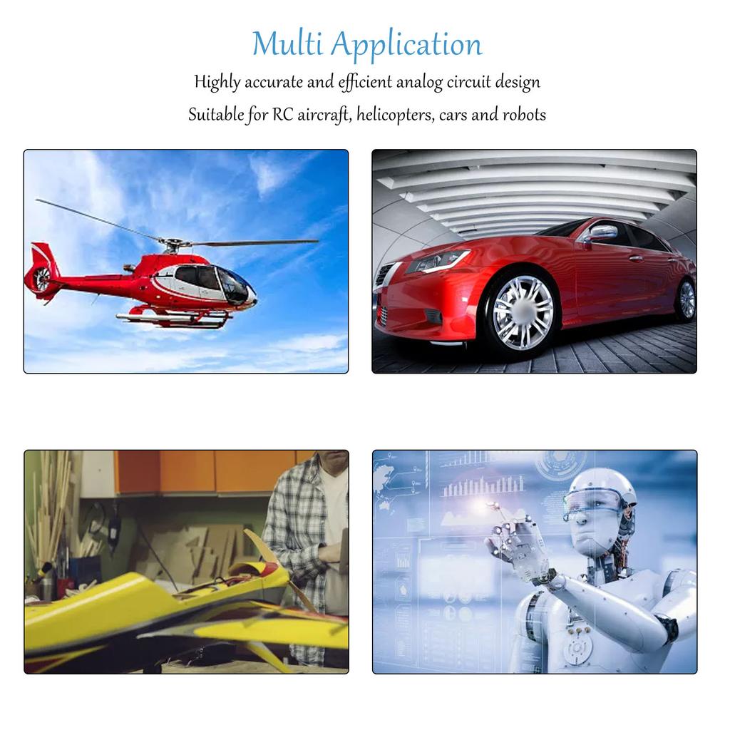 RC Servo High Accuracy 25T 17g Metal Gear Servo for 1 16 1 18 RC Cars Boats Robots