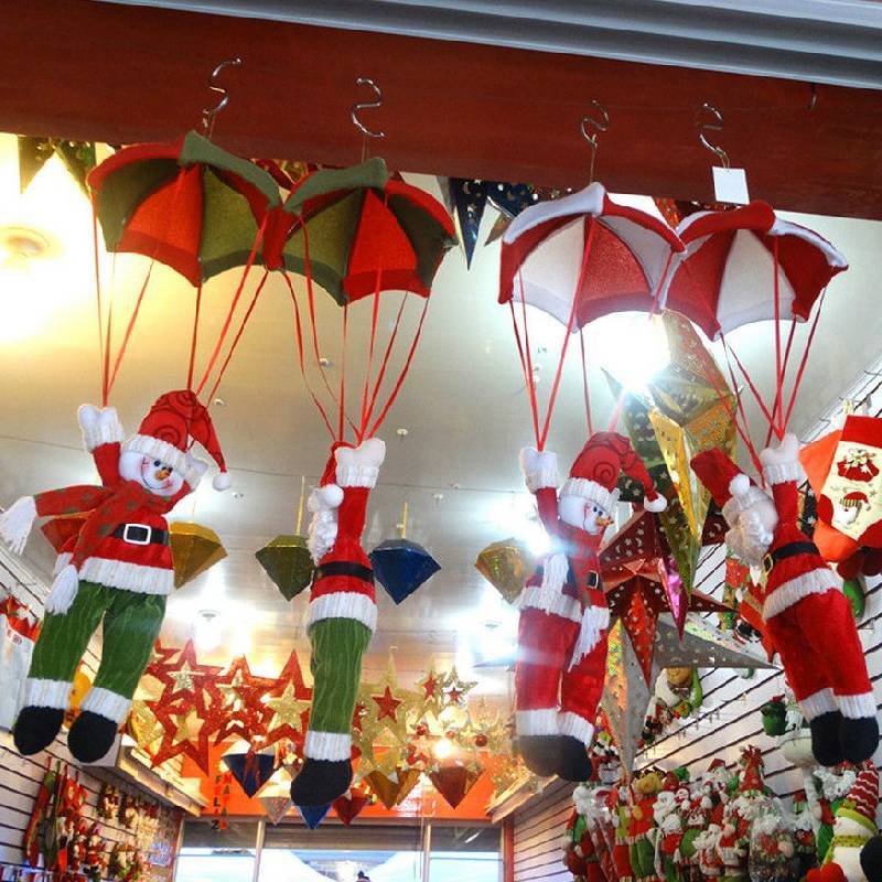 Christmas Santa Snowman Hanging Decorations For Festive Home Decor