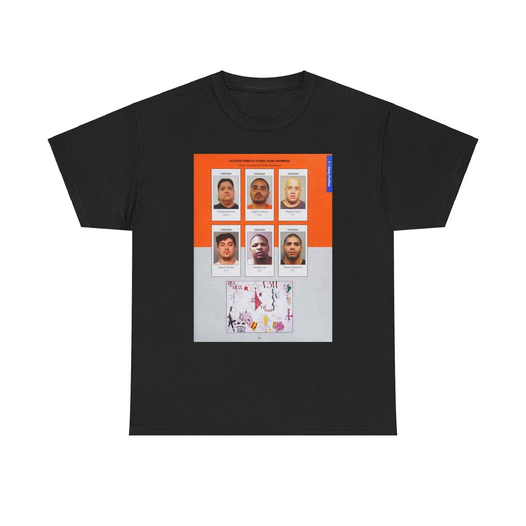 The Chicago Gang Book Page 51 - Familia Stones Members - T-Shirt