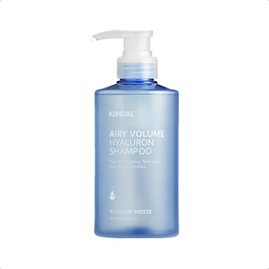KUNDAL Hyaluron Airy Volume Shampoo 500ml Blossom Breeze Set (+Shampoo 30ml, Kur 30ml)