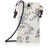 Maruzen Japan-made Pochette Smartphone Small Item Holder Japanese Pattern 11118.5cm Chojugiga Shiro