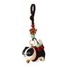 Beads Wooden Carved Dog Keychain Flower Car Keyring Creative Wood Shiba Inu Dolls Pendant  Girl/Boy