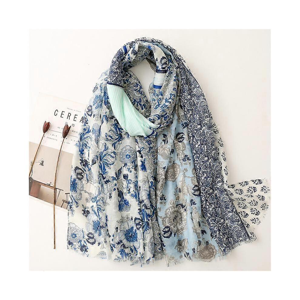 (19)Design Brand Women Scarf Fashion Print Cotton Warm Shawl Muslim Scarves Hijabs Lady Pashmina Bandana Tassel Beach Shawls Foulard