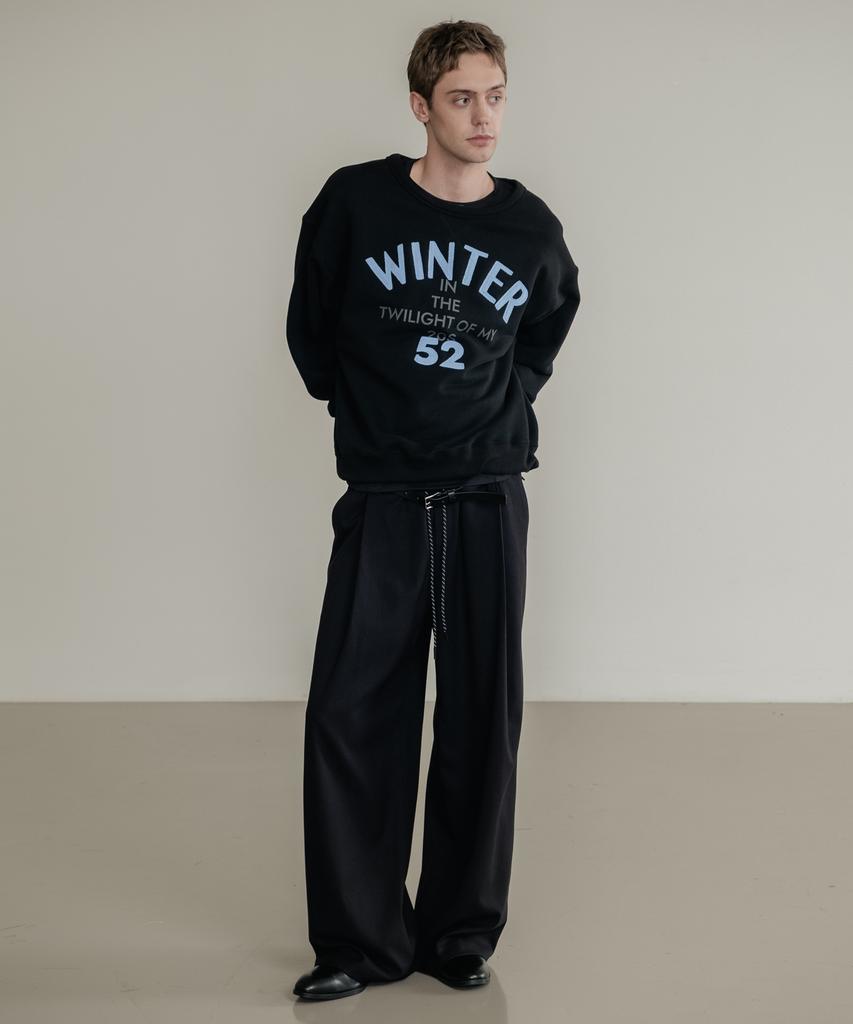 SSIN AND LEE Low Loop Banding Slacks Black