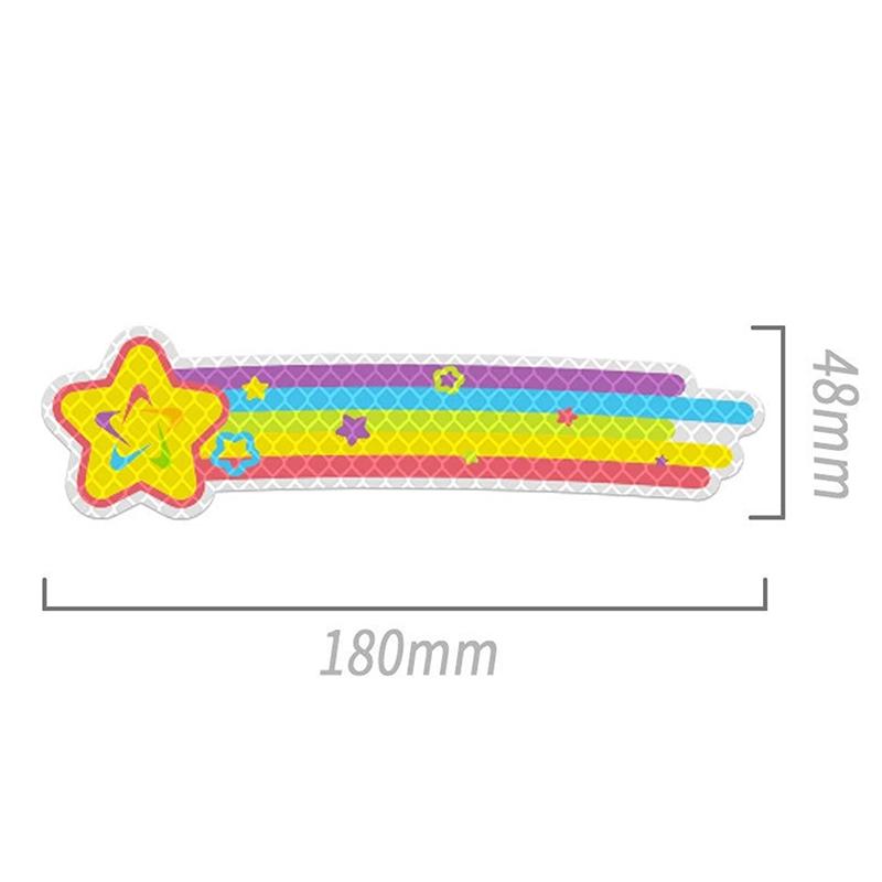 5Pcs/Set Car Reflective Stickers Helmet Waterproof Decal Hearts Butterfly Stars Night Warning Sign Reflective Sticker
