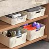 Stackable Storage Basket Plastic Organizer Box Durable Storage Rack  Dormitory