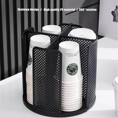 1 Piece of Rotating Storage Rack, Paper Coffee Cup Dispenser, Cup Dispenser, Coffee Shop Home Store Desktop Decoration